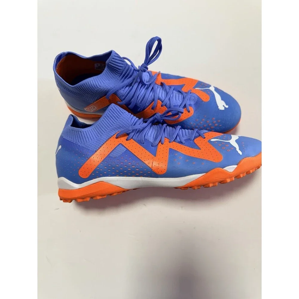 Puma Future Ultimate Cage Turf Shoes - Blue/White/Orange Size 10